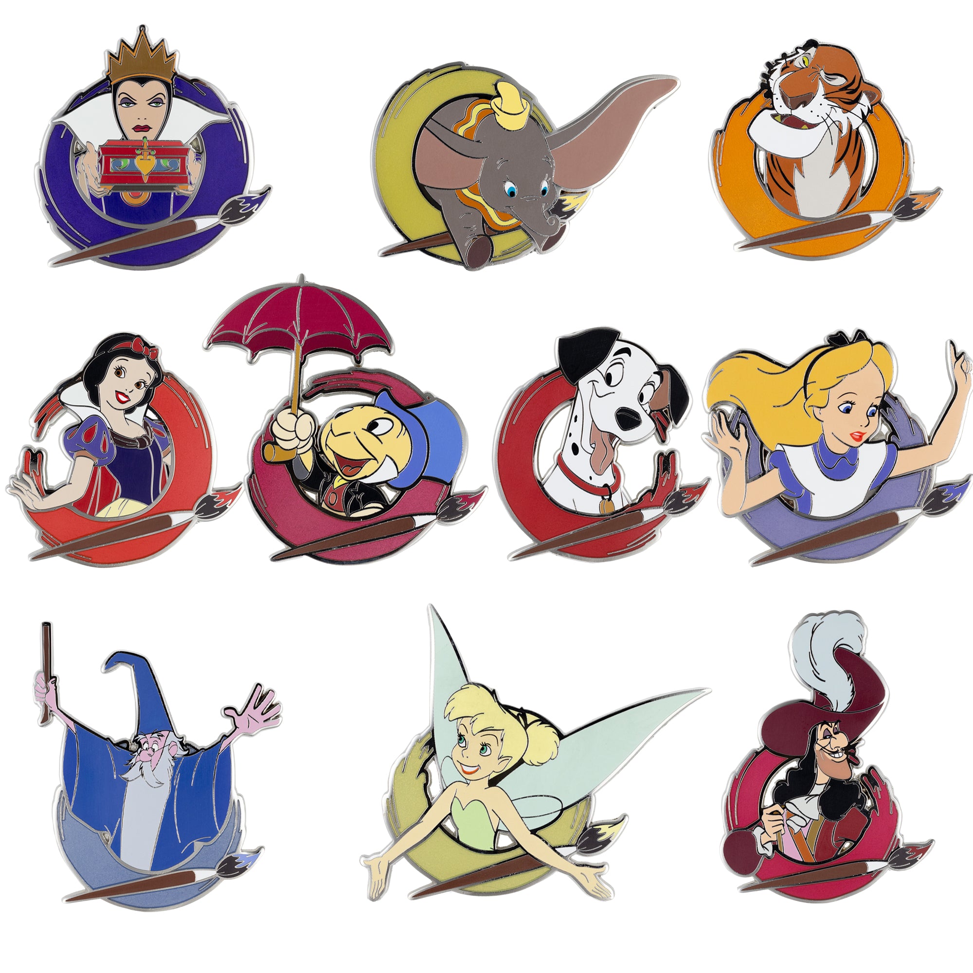 Disney Ink and Paint Brush of Magic 2.25" Mystery Pins - Limited Edition 200/100