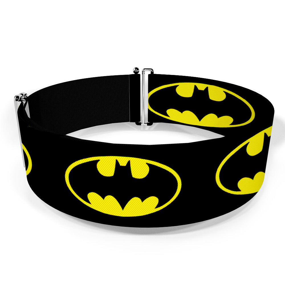 Cinch Waist Belt - Batman Shield-2 Black Yellow