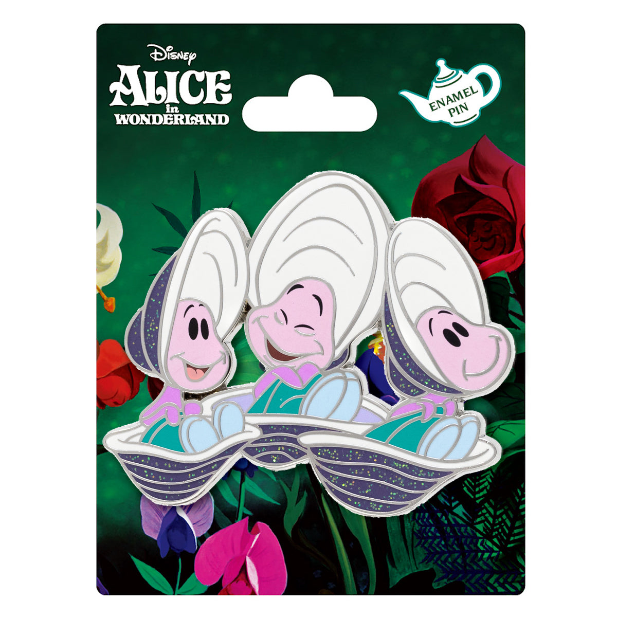 Disney Alice in Wonderland Oyster Trio 2&quot; Open Edition Collectible Pin