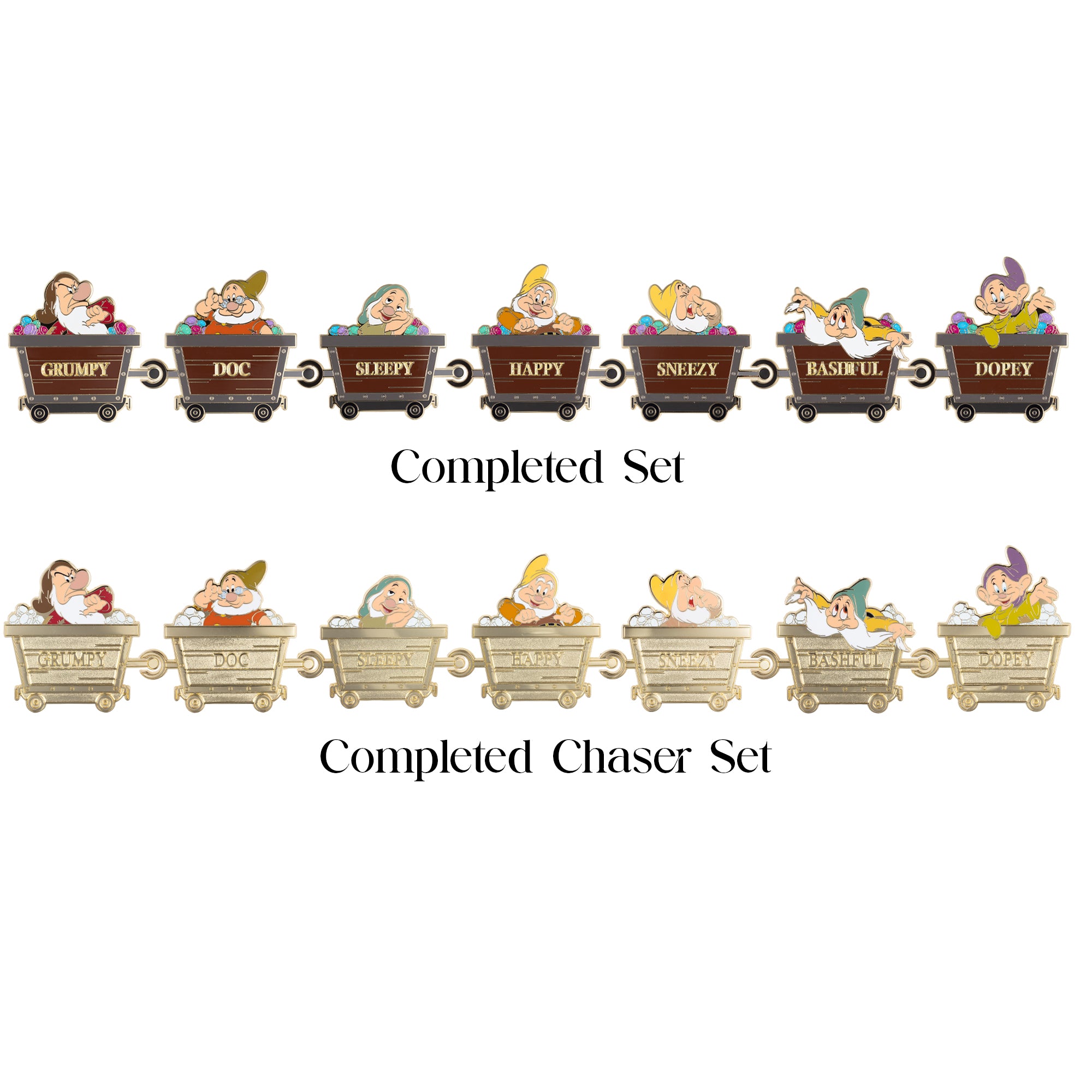 Disney Snow White and the Seven Dwarfs Mine Cart Mystery Collectible Trading Pin