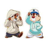 Disney Mickey Mouse and Friends Chip and Dale Streetwear 2 Pack Set Collectible Pins