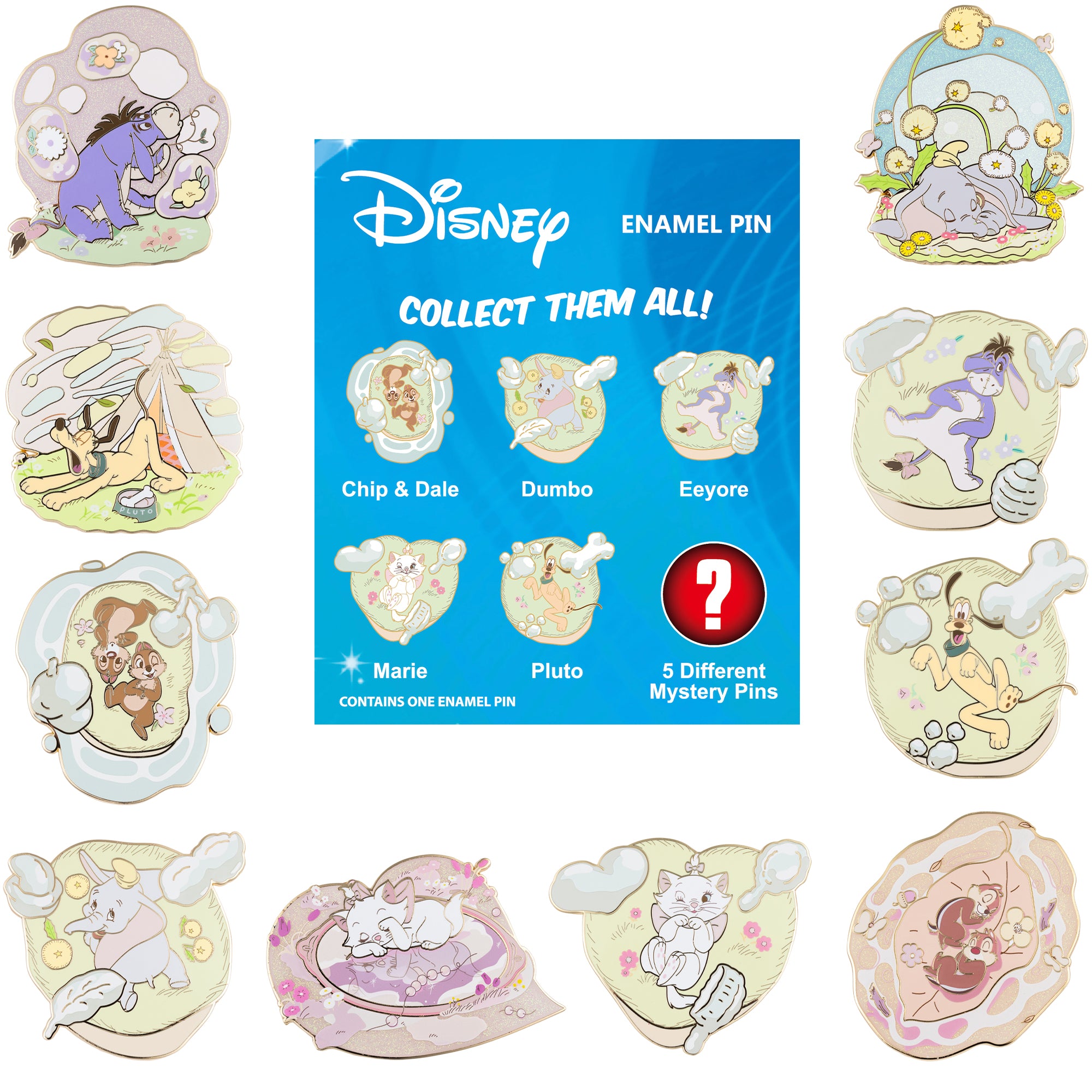 Disney Classics Head in the Clouds Mystery Jumbo Collectible Trading Pin