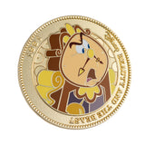 Disney Coin Series Beauty and the Beast Cogsworth Jumbo Collectible Pin