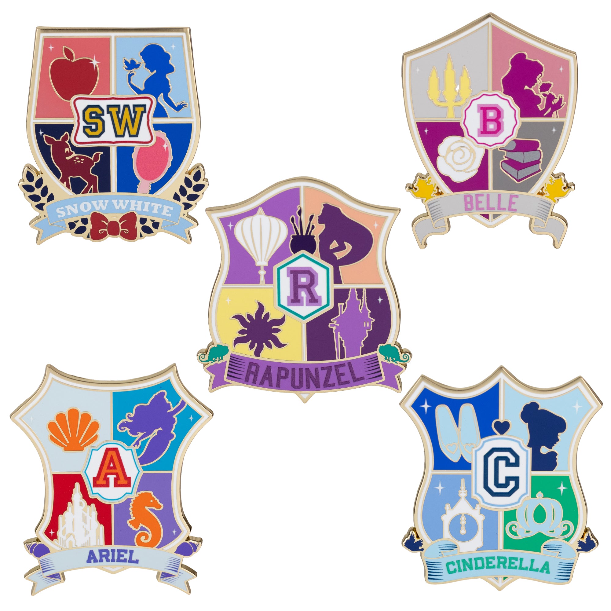 Disney Princess Crests Mystery Jumbo Collectible Pins