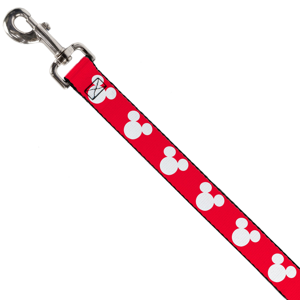 Dog Leash - Mickey Mouse Ears Icon Red/White