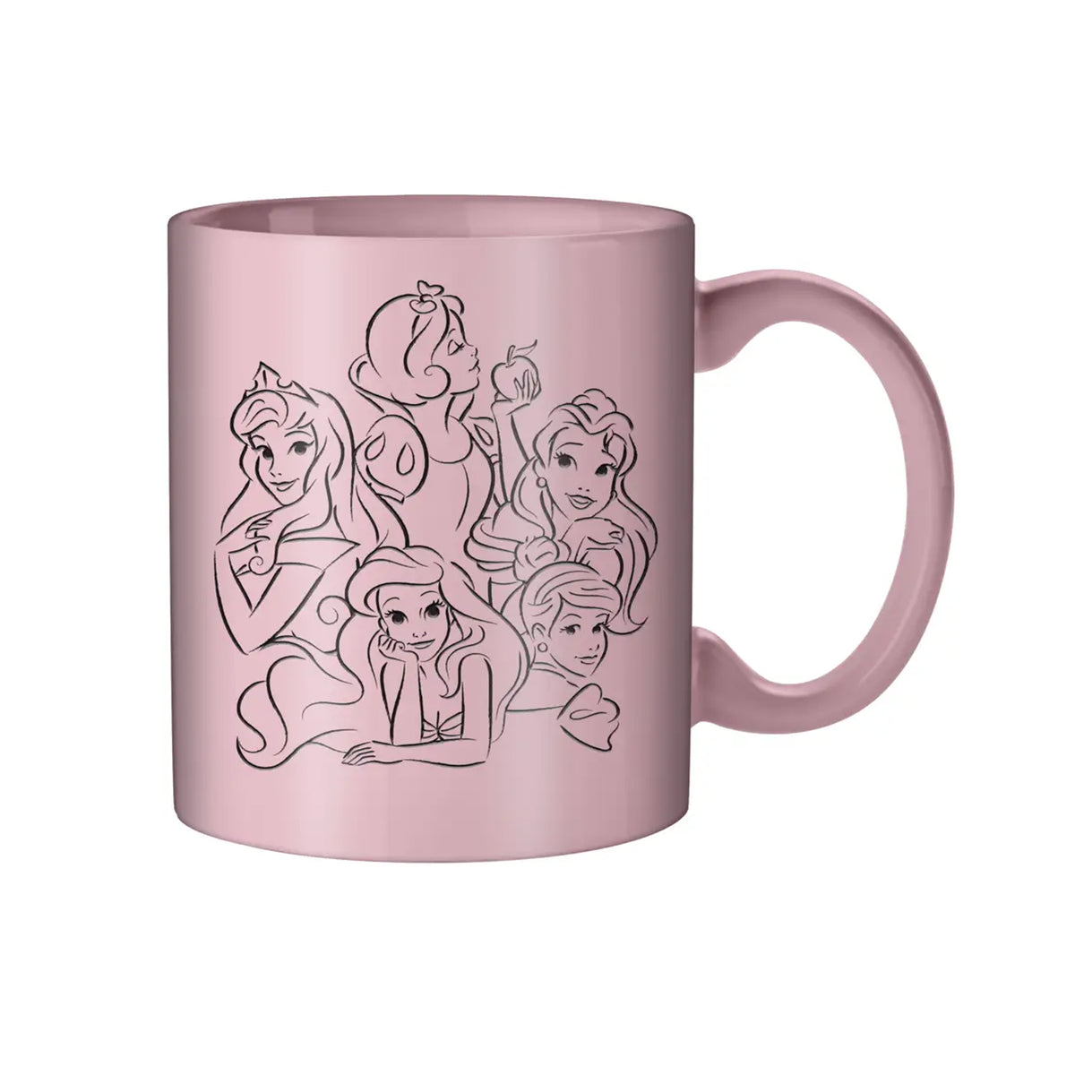 Disney Princess Group 14oz Wax Resist Ceramic Mug