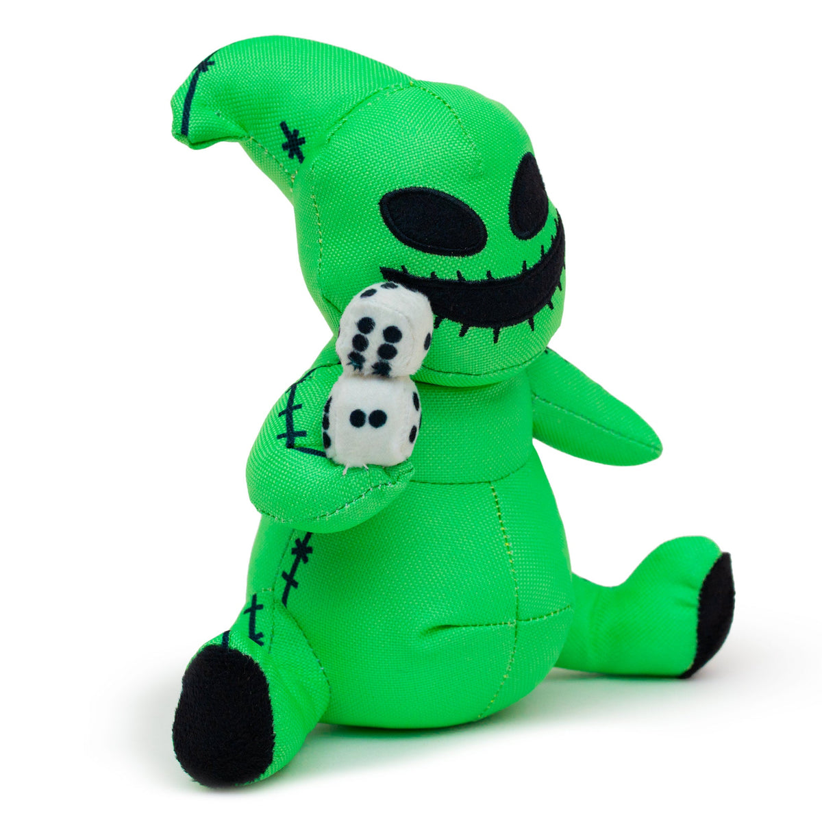 Dog Toy Squeaker Plush - The Nightmare Before Christmas Oogie Boogie Dice Sitting Pose