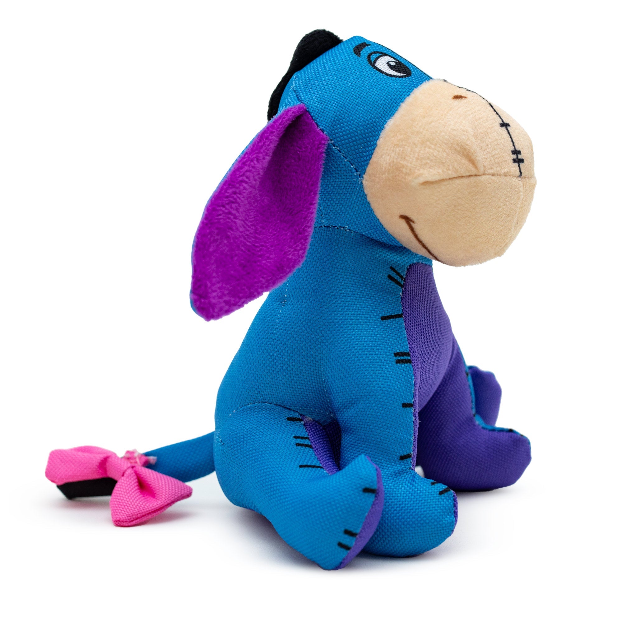 Dog Toy Ballistic Squeaker - Winnie the Pooh Eeyore Sitting Pose Blue