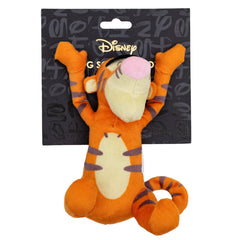 Dog Toy Squeaker Plush - Winnie the Pooh Tiggers Arms Up Sitting Pose