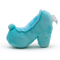 Dog Toy Squeaker Plush - Cinderella Slipper Replica Light Blue