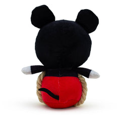 Dog Toy Squeaker Plush with Rope - Disney Mickey Mouse Chibi Sitting Pose