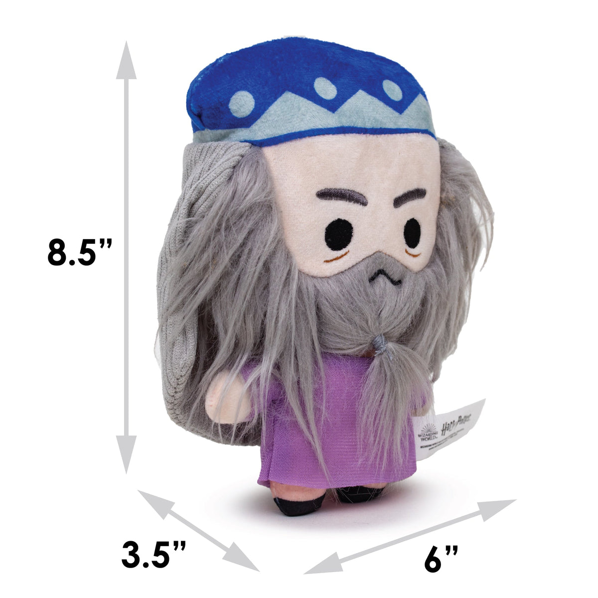 Dog Toy Squeaker Plush - Harry Potter Dumbledore Standing Charm Full Body Pose