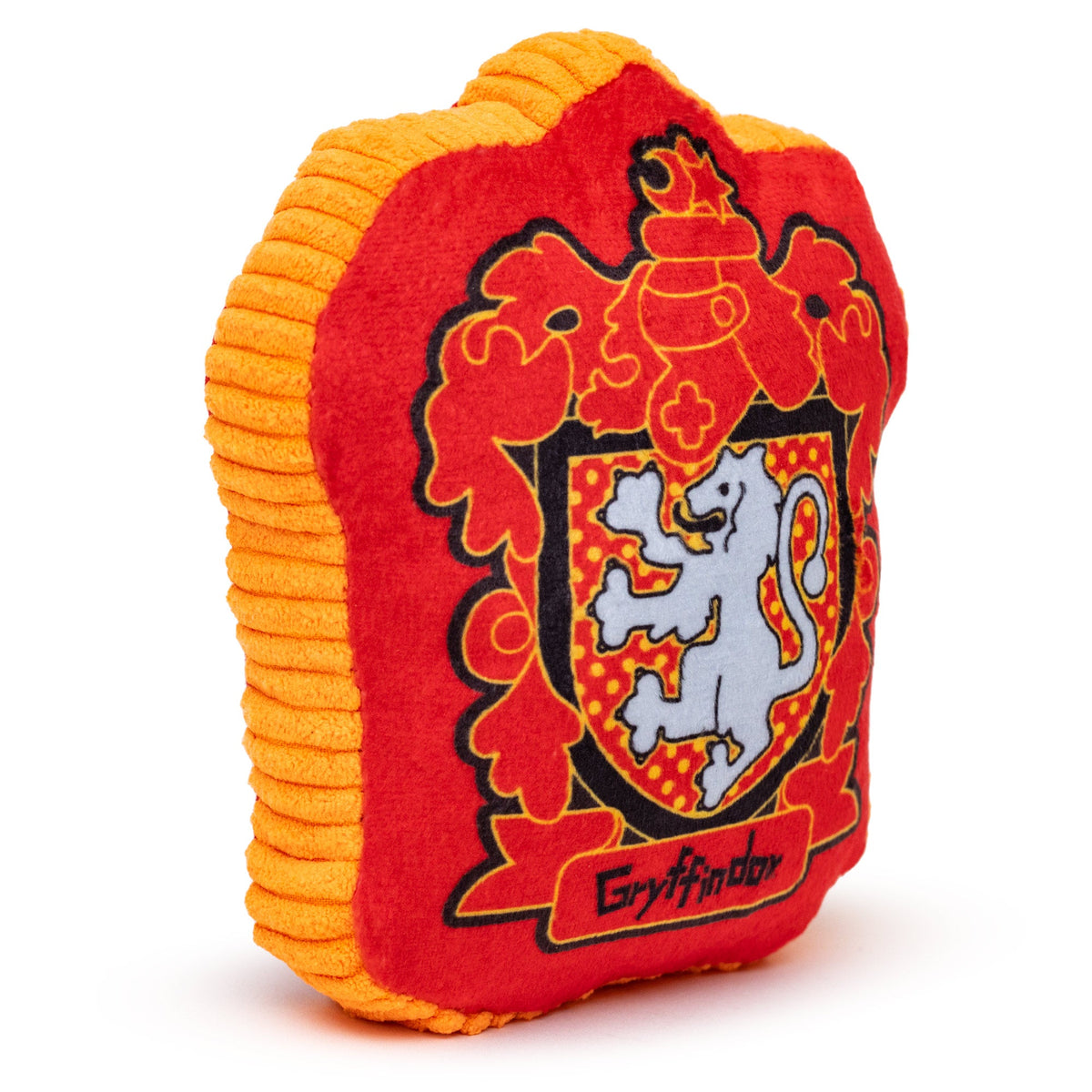 Dog Toy Squeaker Plush - Harry Potter Gryffindor Lion Charm Crest Red