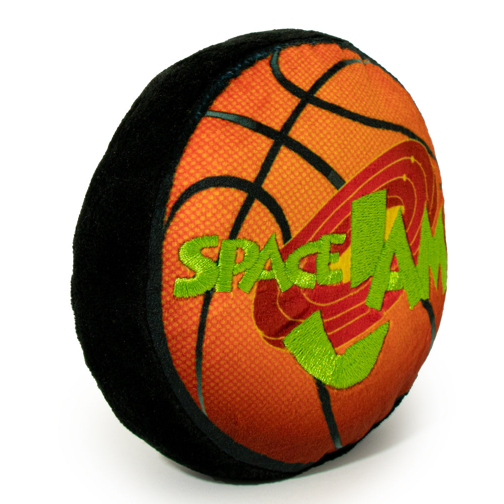 Dog Toy Squeaker Plush - Space Jam Basketball Logo