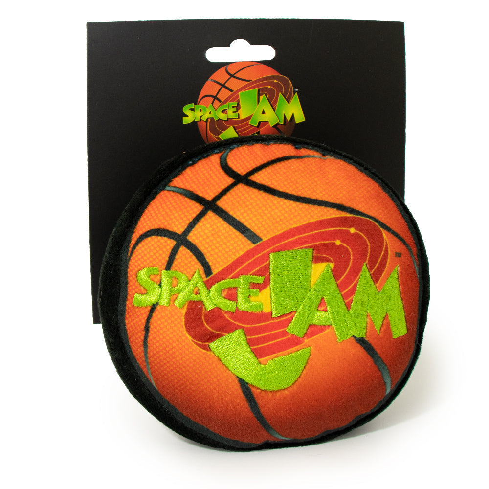 Dog Toy Squeaker Plush - Space Jam Basketball Logo