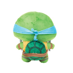 Dog Toy Squeaker Plush - Teenage Mutant Ninja Turtles Leonardo Full Body Sword Pose Blue