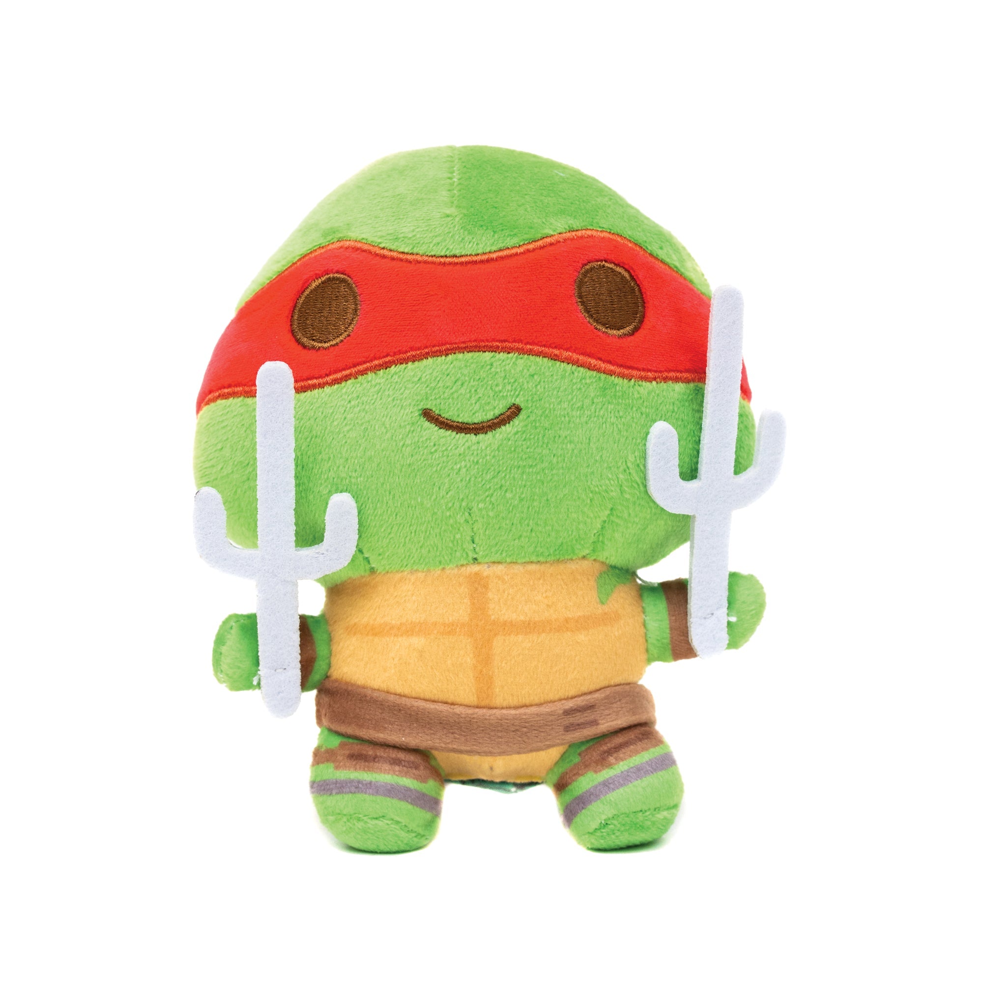 Dog Toy Squeaker Plush - Teenage Mutant Ninja Turtles Raphael Full Body Sais Pose Red