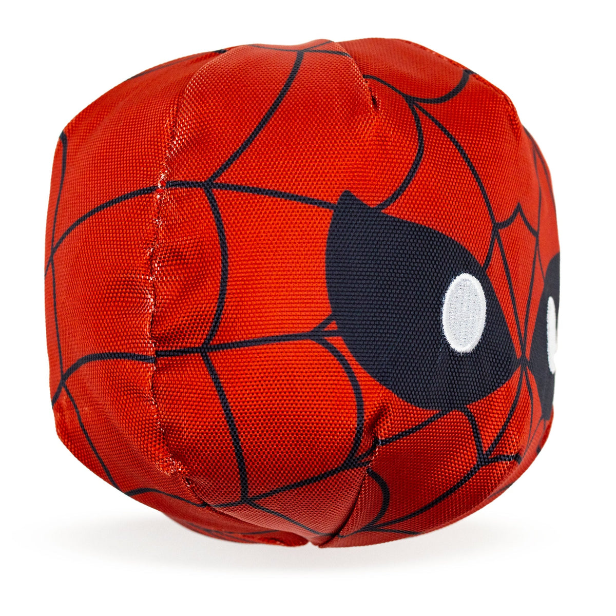 Dog Toy Ballistic Squeaker - Spider-Man Face Red