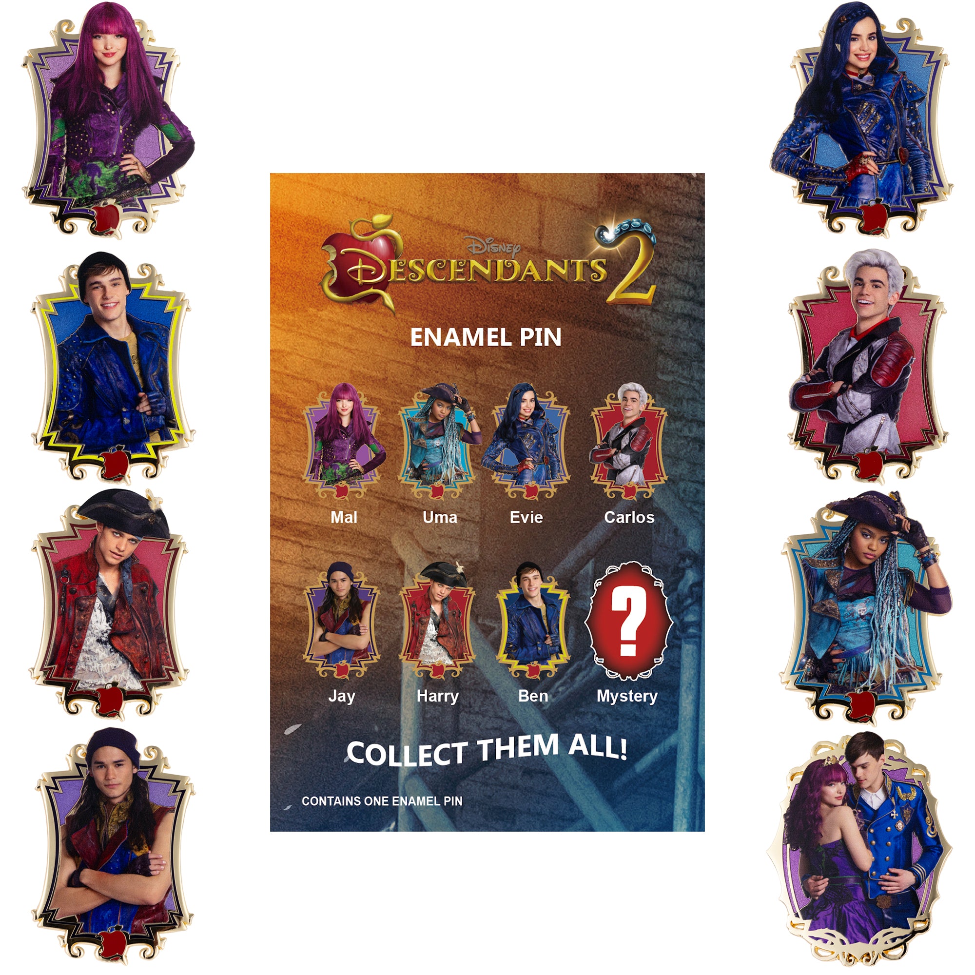 Disney Channel Descendants Mystery Jumbo Collectible Trading Pin