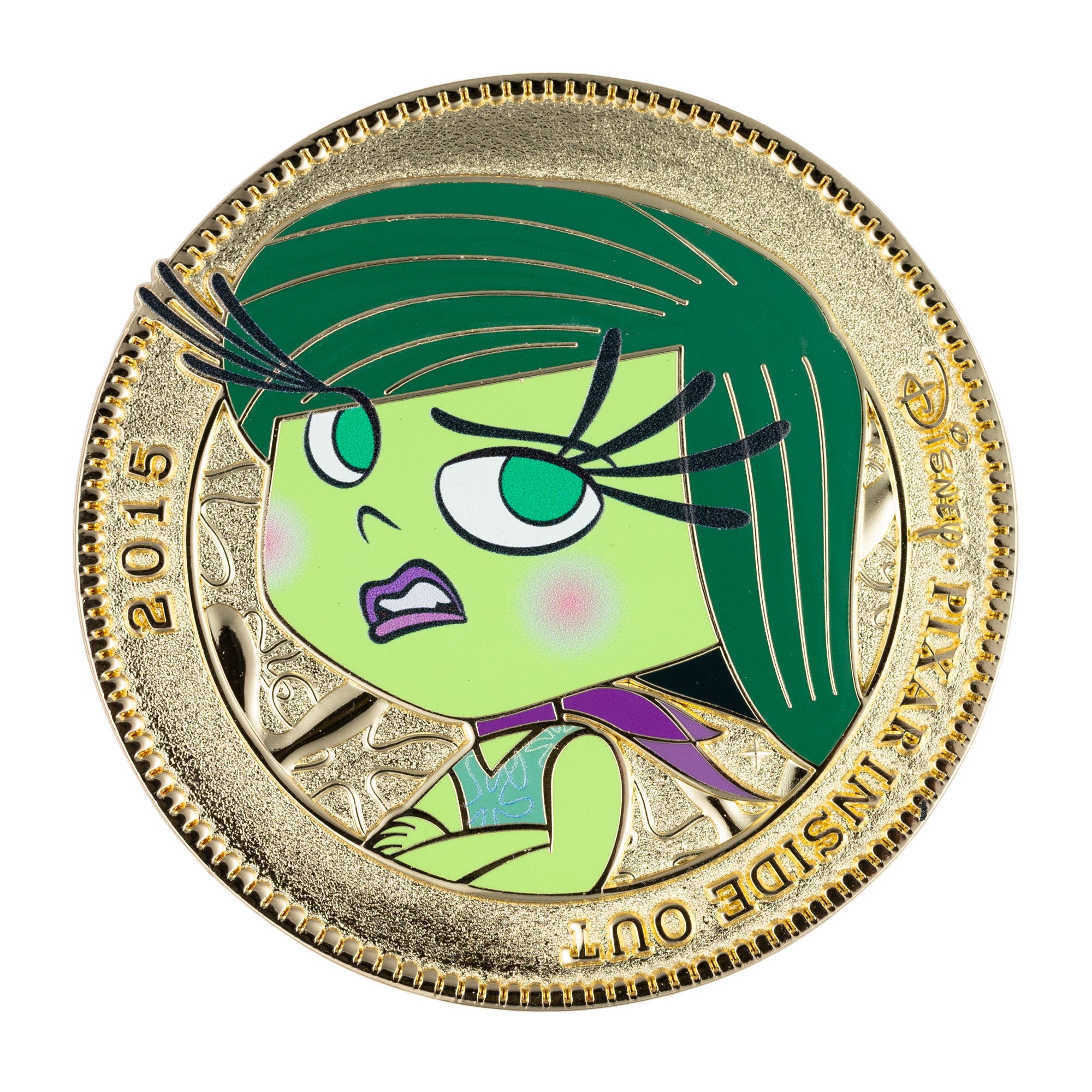 Disney Coin Series Inside Out Disgust Jumbo Collectible Pin