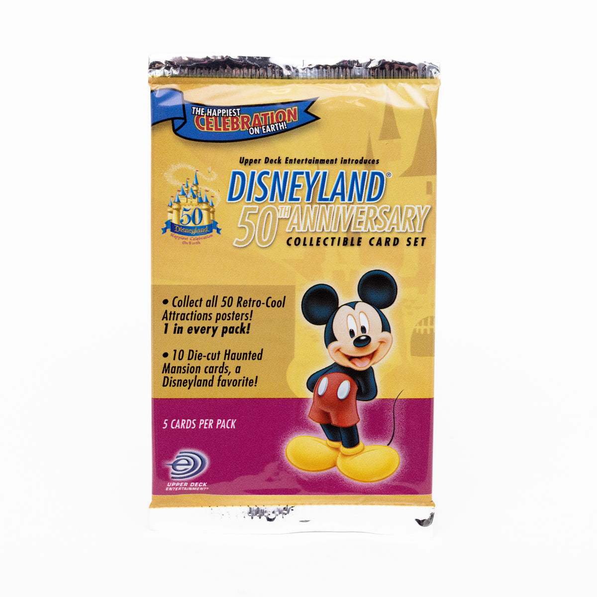 Disneyland 50th Anniversary Collectible Cards Booster Pack