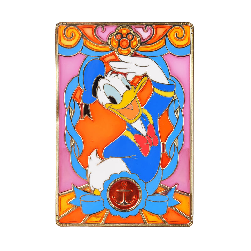 Disney Sensational Six Stained Glass Donald Duck 3" Collectible Pin Limited Edition 300