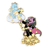 Sesame Street x Care Bears Wish Bear and The Count Von Count Collectible Jumbo Pin