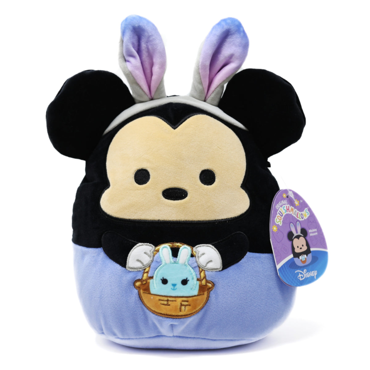 Squishmallow - Disney Easter 8&quot; Mickey Mouse with Bunny Ears and Easter Basket - FINAL SALE
