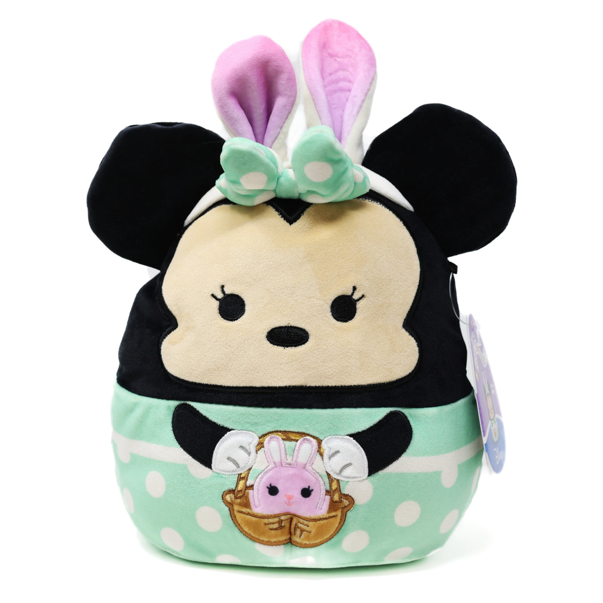 Squishmallow - Disney Easter 8&quot; Minnie Mouse with Bunny Ears and Easter Basket - FINAL SALE