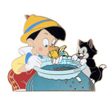 Disney Pinocchio Figaro and Cleo Jumbo Collectible Trading Pin