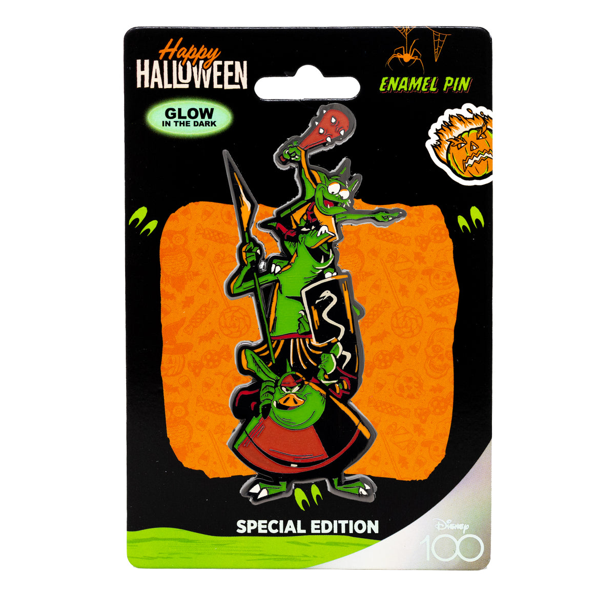 Disney Happy Halloween Series Glow in the Dark Maleficent&#39;s Goons 3&quot; Special Edition 1/300 Pin