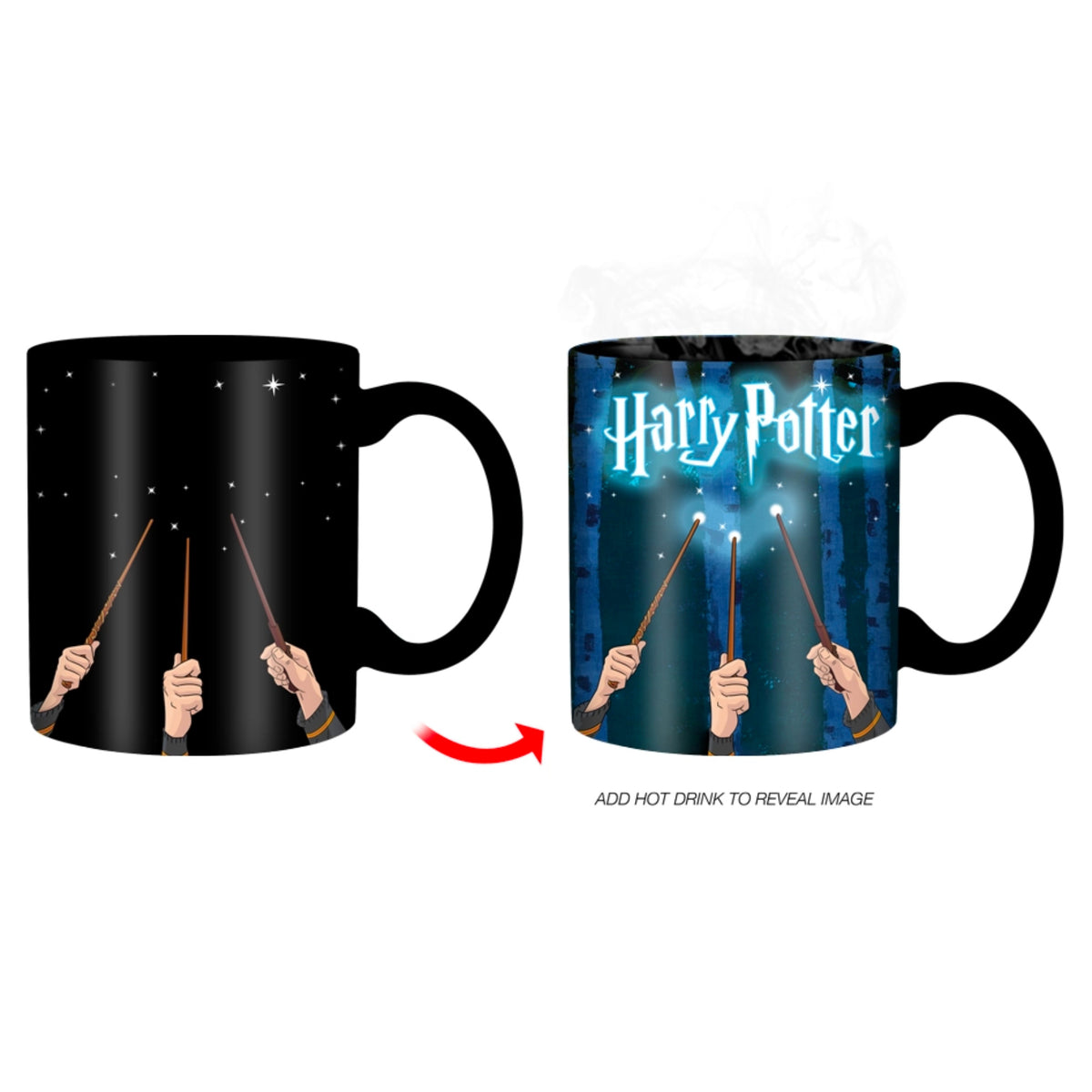 Harry Potter Wand Reveal Heat Reveal Boxed 20oz Ceramic Mug