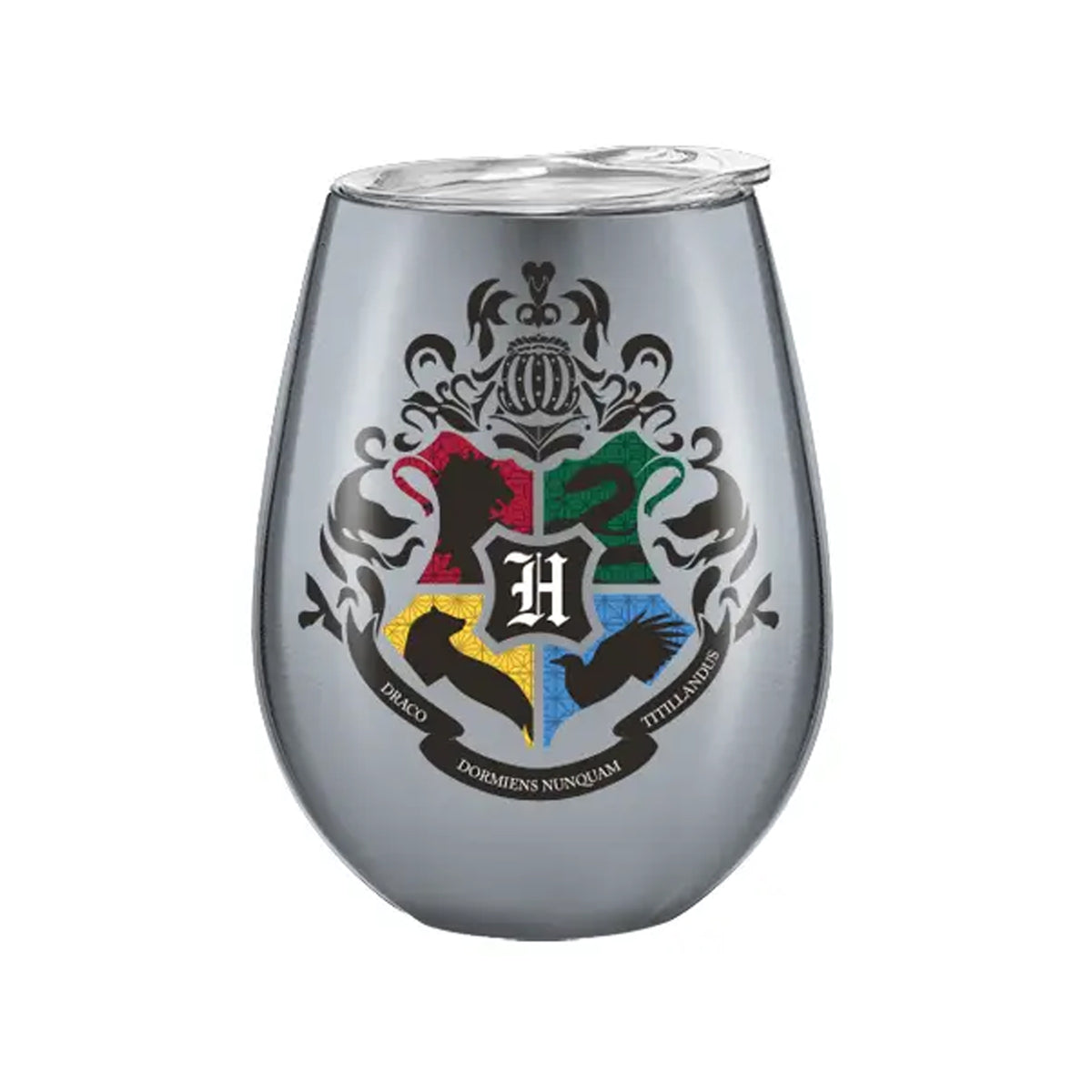 Harry Potter Hogwarts Crest 10oz Double Wall Stainless Tumbler with Lid