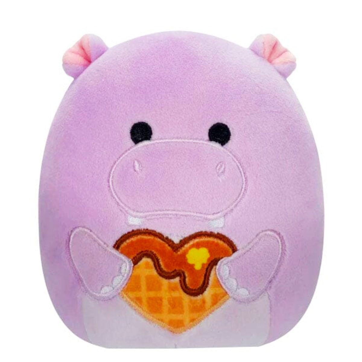 Squishmallow - Hanna the Hippo with Waffle Heart 8&quot; (Valentine&#39;s Day) - FINAL SALE