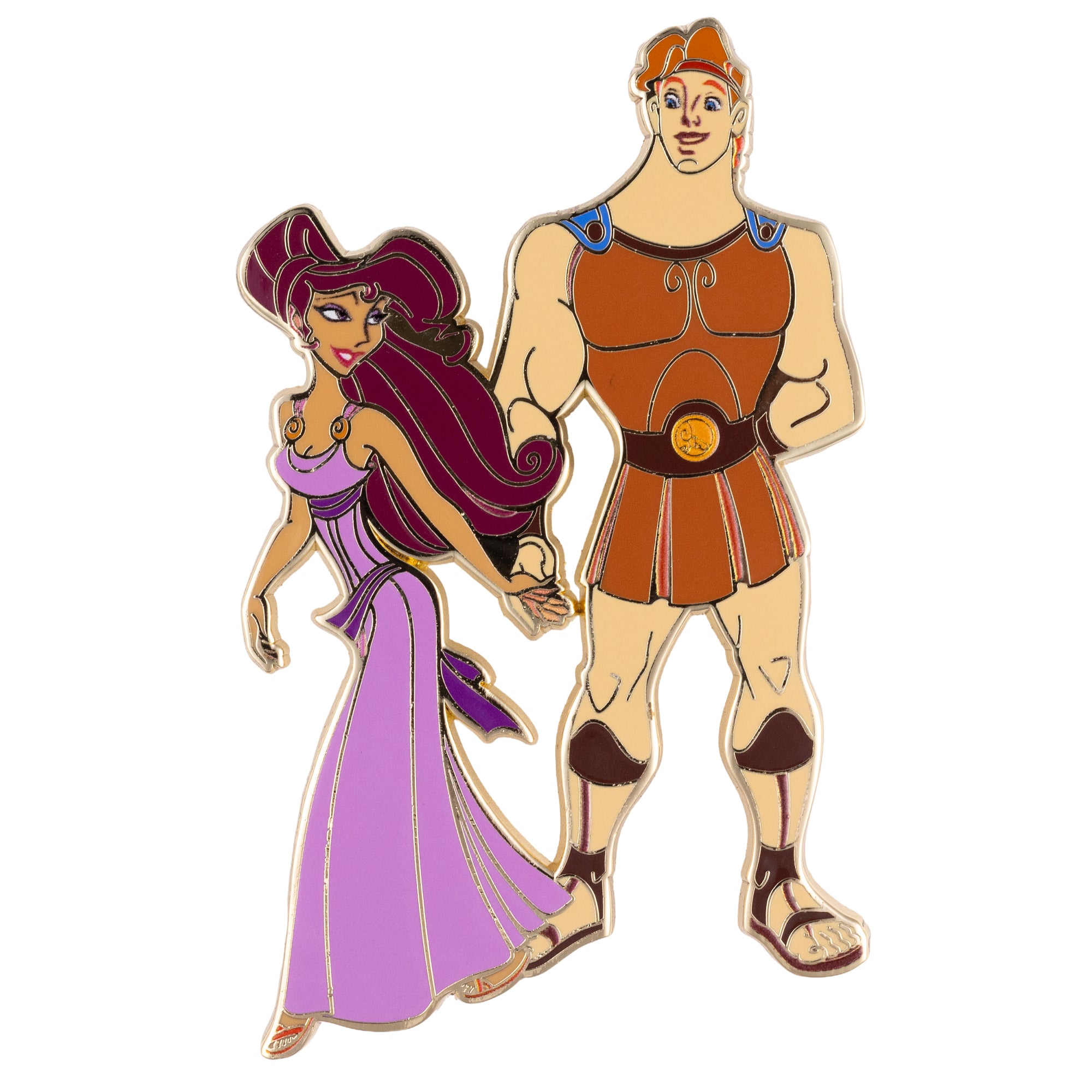 Disney Hercules and Megara Jumbo Trading Pin