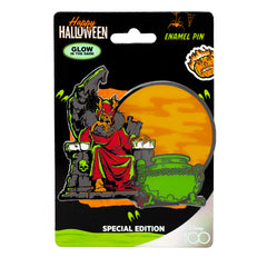 Disney Happy Halloween Series Glow in the Dark The Horned King 3" Special Edition 1/300 Pin