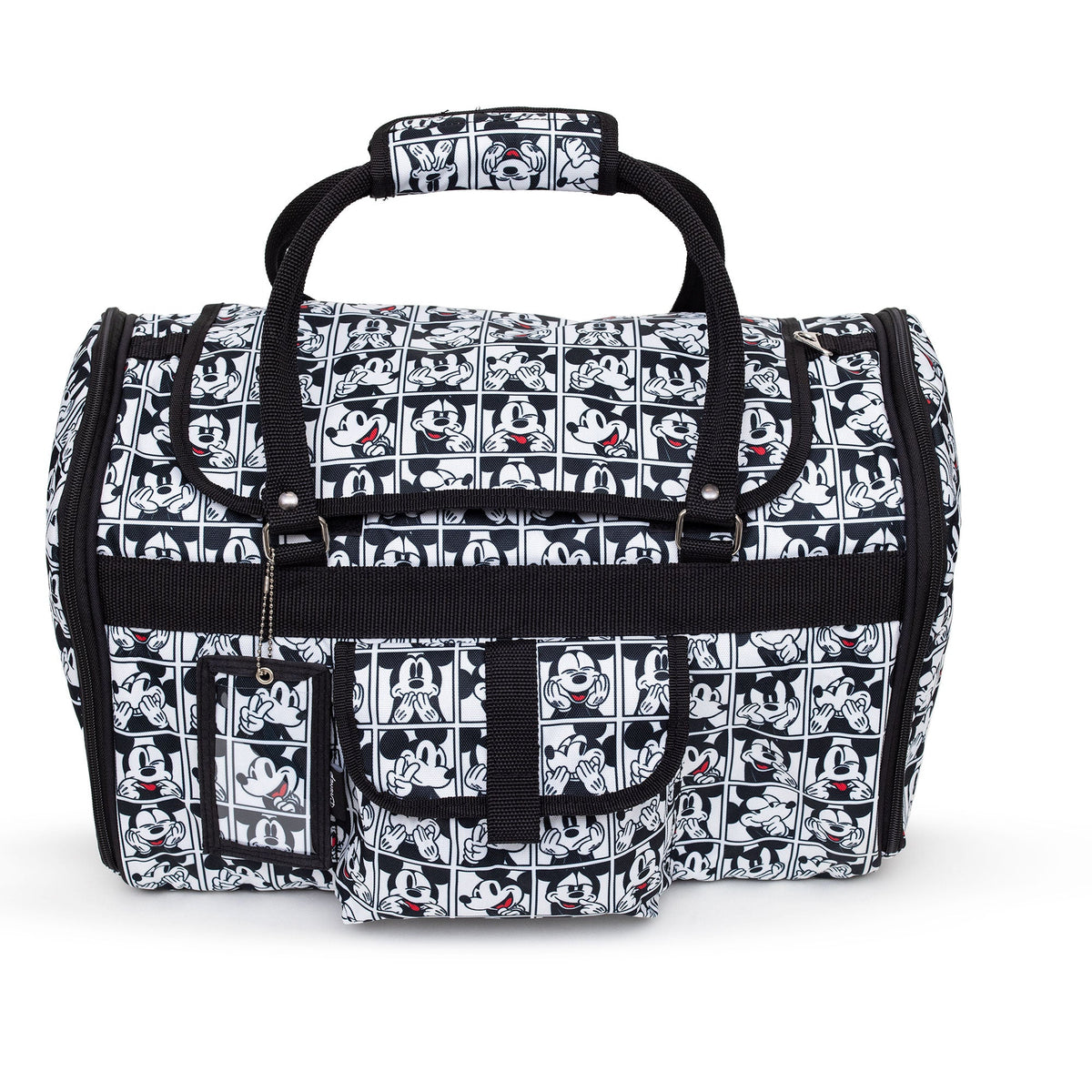 Pet Carrier - Mickey Mouse Expression Blocks White/Black/Red