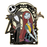 Disney Nightmare Before Christmas Jack Skellington and Sally Jumbo Collectible Trading Pin