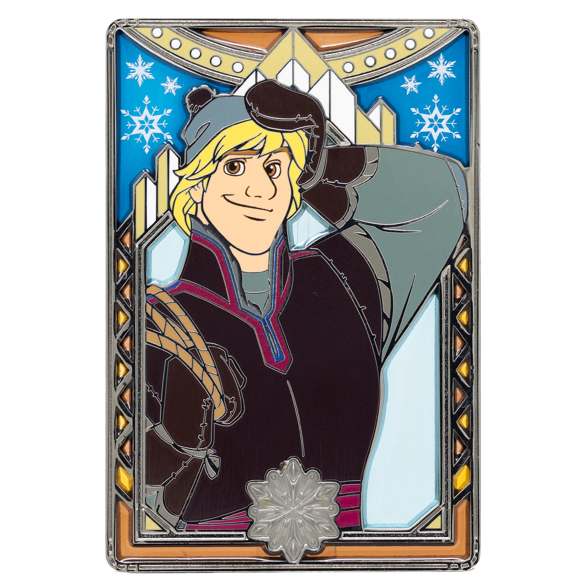 Disney Frozen Stained Glass Series Kristoff 3&quot; Collectible Pin Limited Edition 300