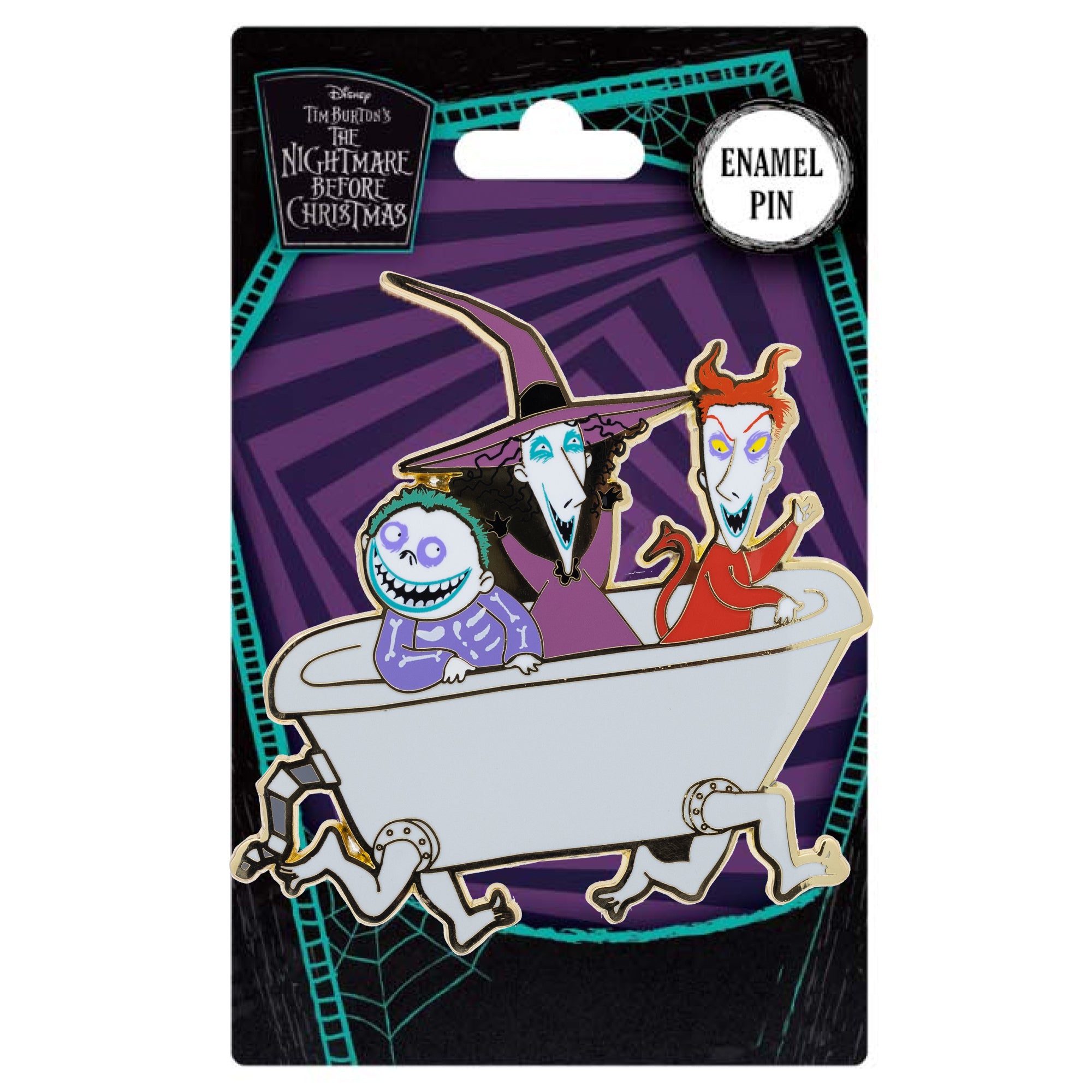 The Nightmare Before Christmas ピンバッチアート Pink A La Mode (PALM) - Nightmare Before Christmas - Lock Shock