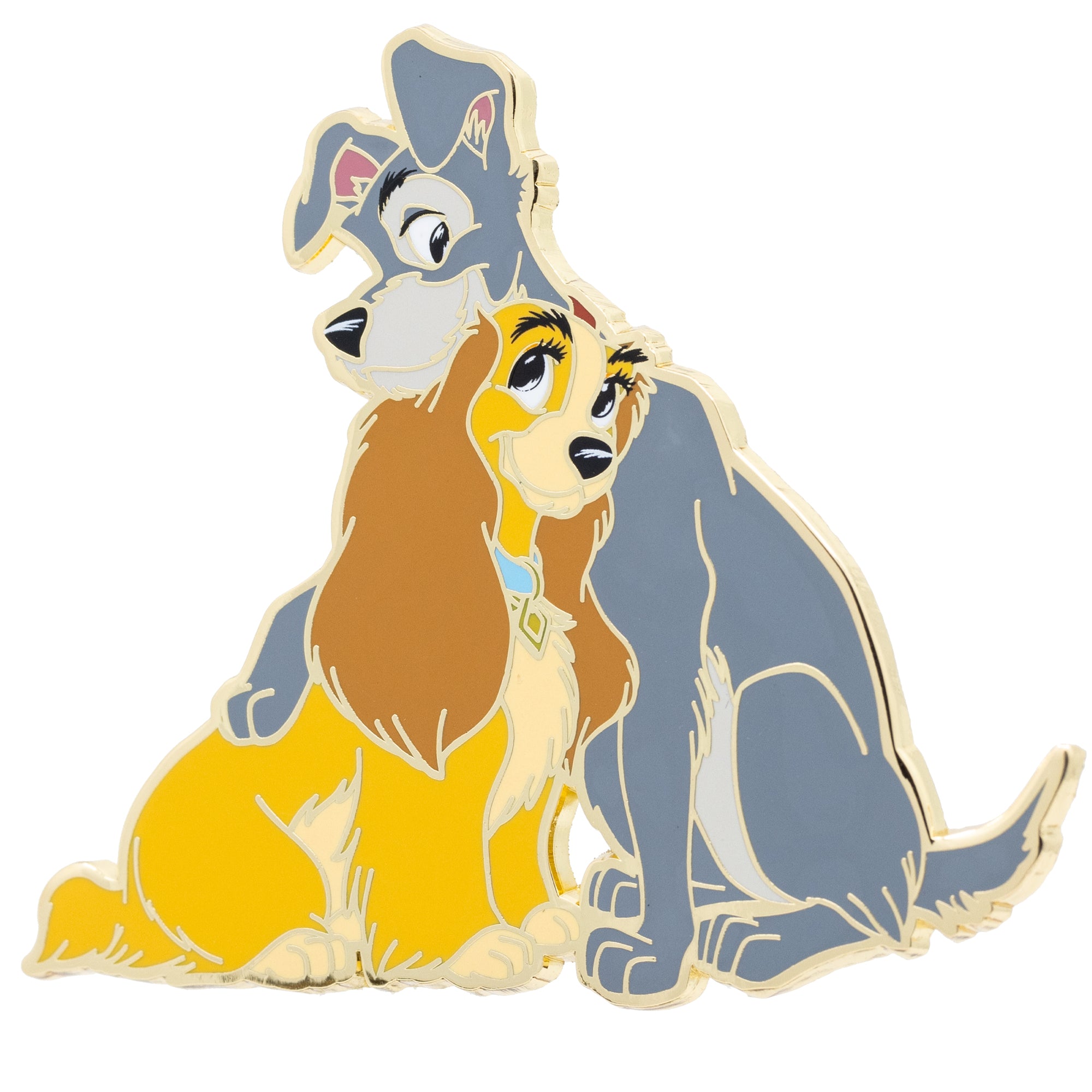 Disney Lady and the Tramp Jumbo Collectible Trading Pin – The Pink