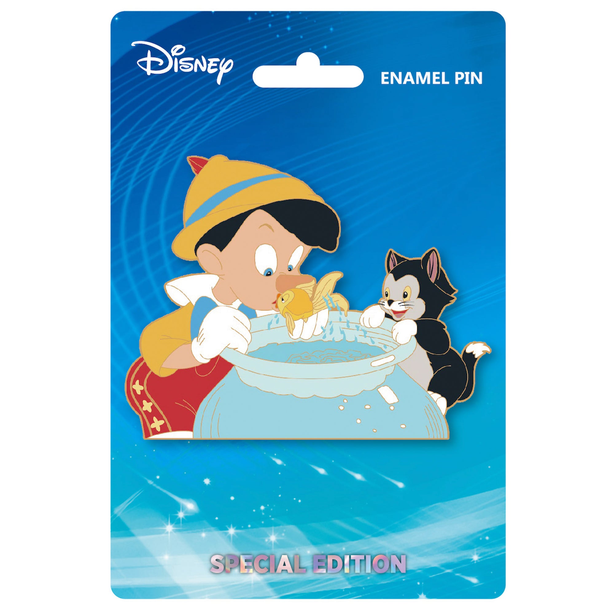 Disney Pinocchio Cleo, and Figaro 3" Collectible Pin Special Edition 200