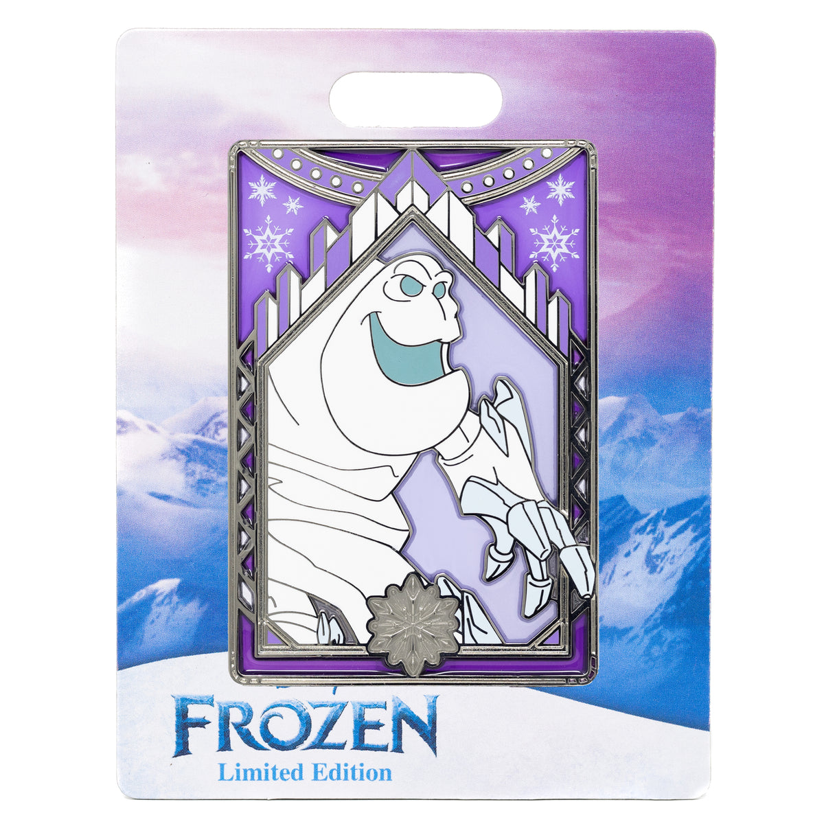 Disney Frozen Stained Glass Series Marshmallow 3&quot; Collectible Pin Limited Edition 300