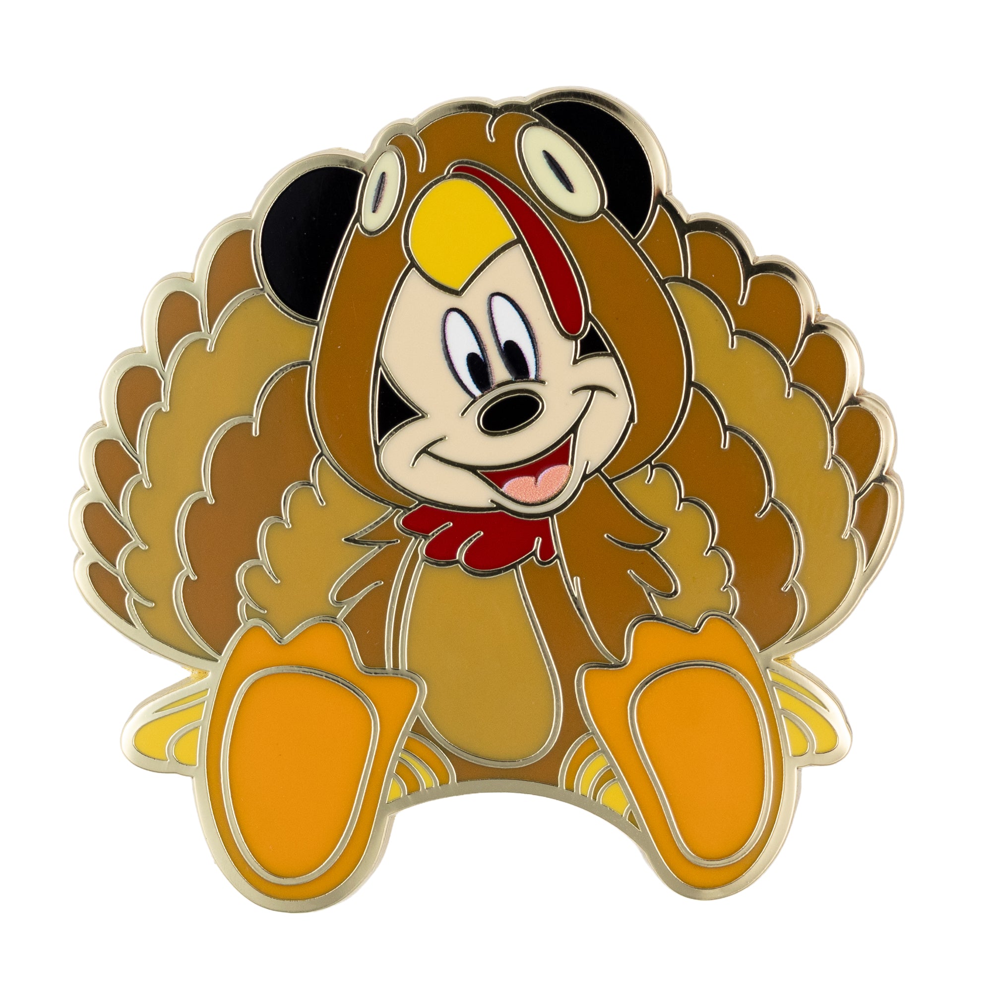 Disney Mickey Mouse and Friends Mickey Mouse Dressed As A Turkey Jumbo Collectible Trading Pin