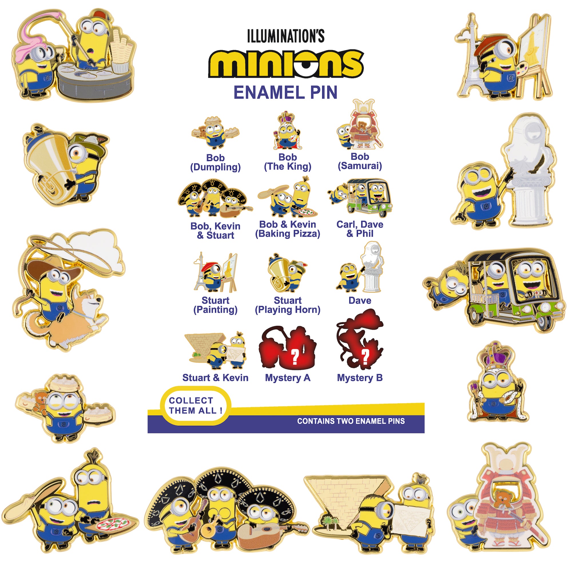 Universal Minions from Around the World Mystery Collectible Trading Pin