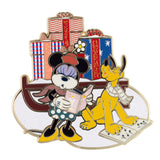 Disney Holidays Minnie and Pluto Caroling Jumbo Collectible Pin