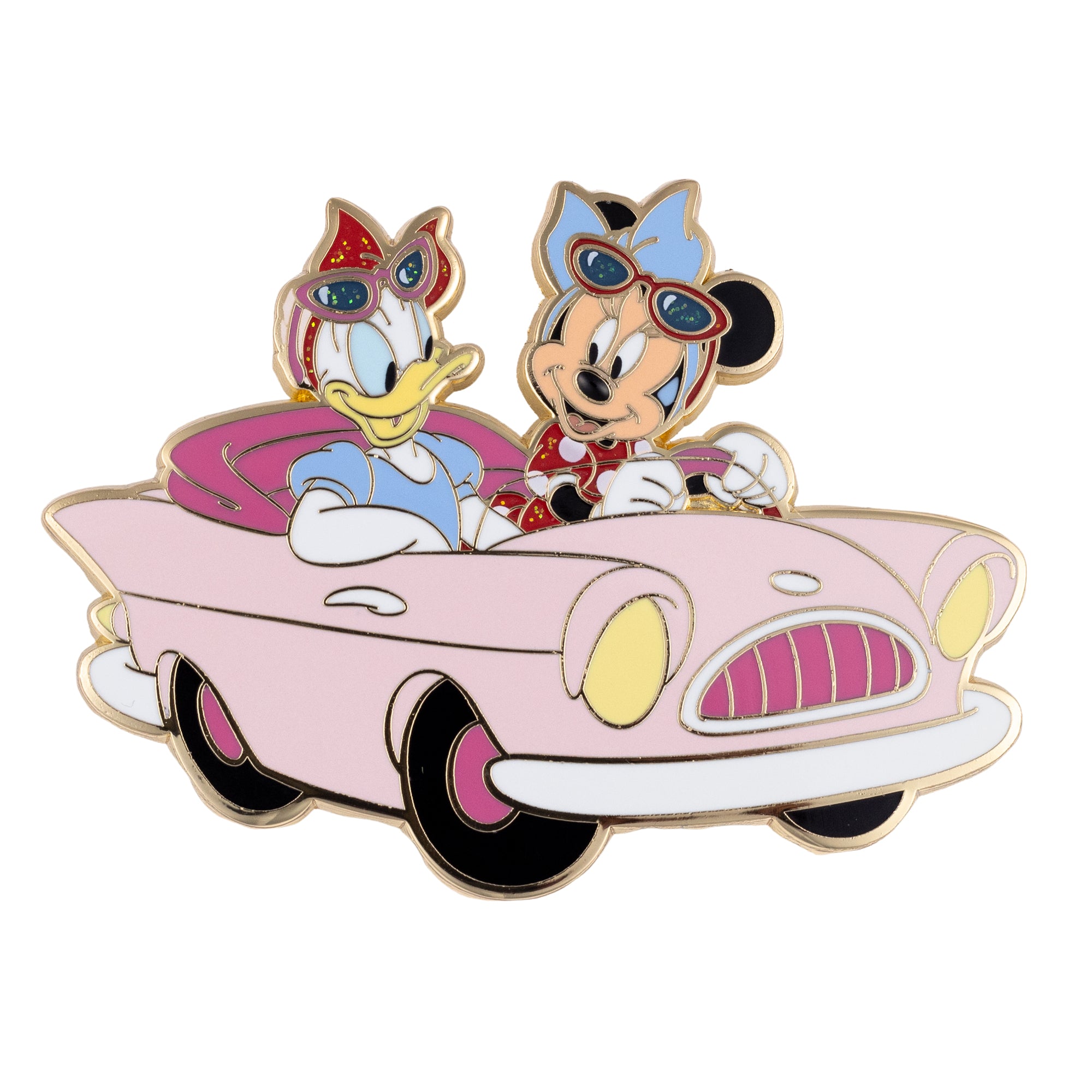 Disney Diners Series Minnie and Daisy Driving Jumbo Collectible Trading Pin