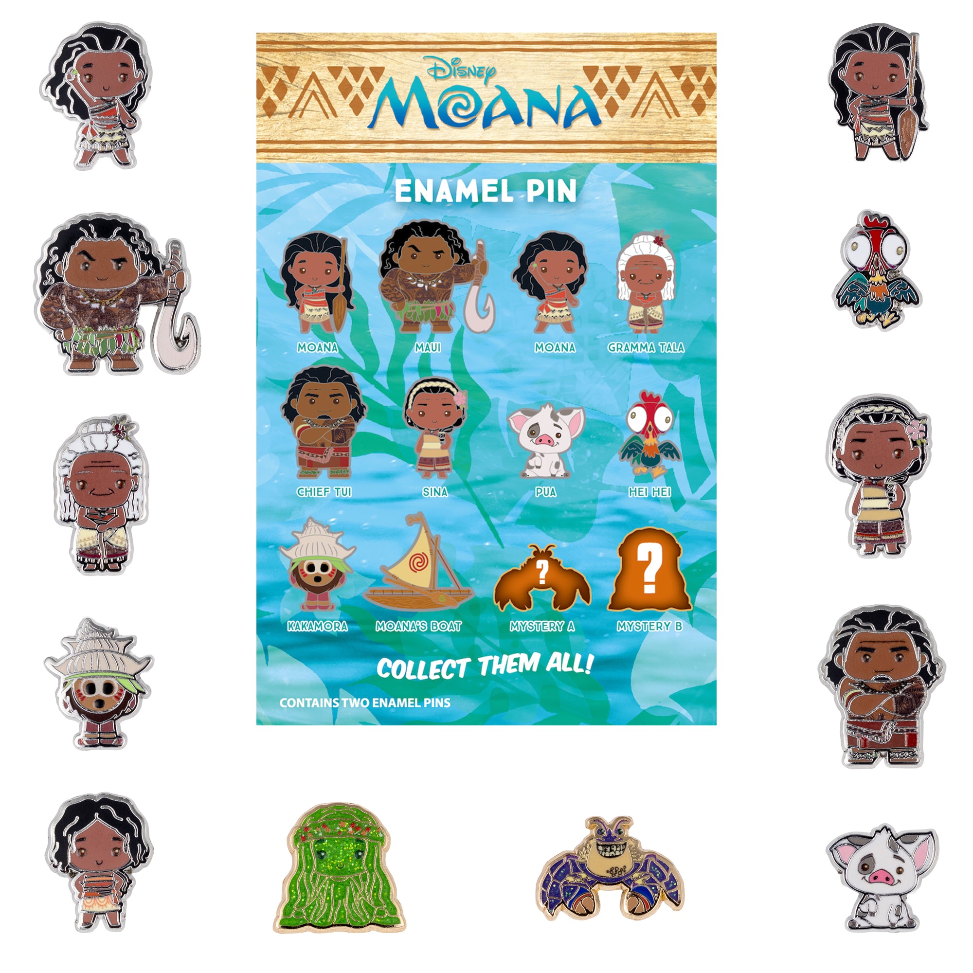 Disney Moana Micro Mystery Collectible Trading Pin – The Pink a la