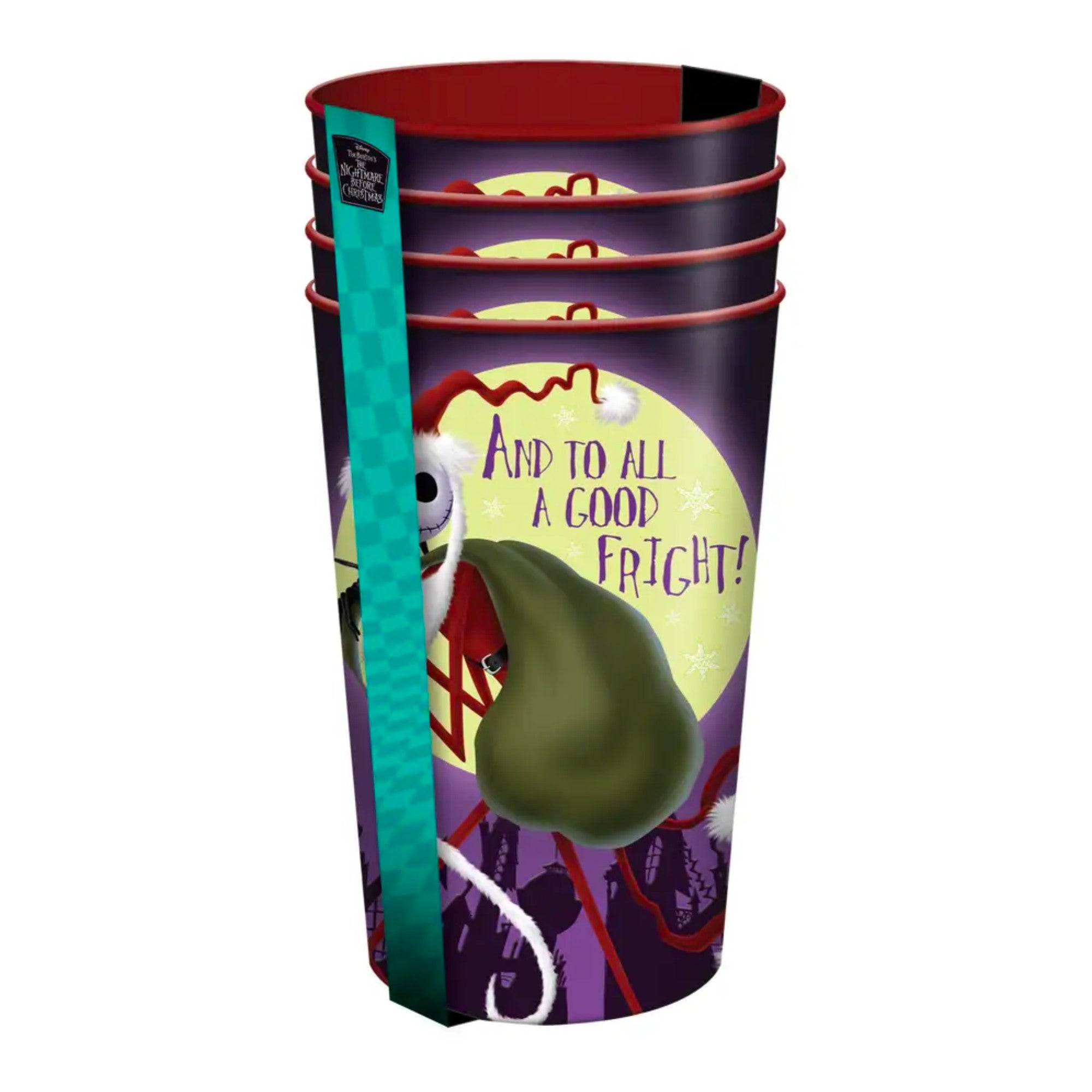 Nightmare Before Christmas 4pc 22oz Plastic Cup