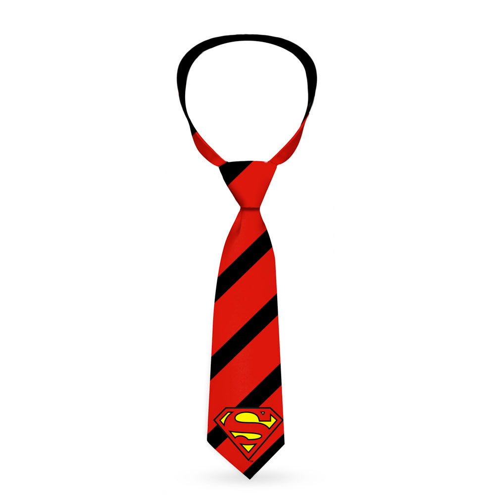 Necktie Standard - Clark Kent Stripe Red Black